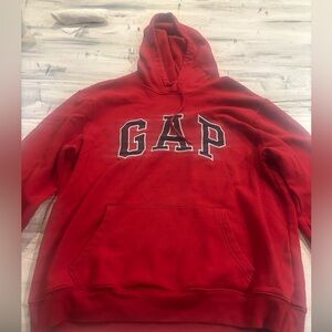 GAP Men's Red Hoodie Sweater size L